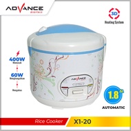 Advance Rice Cooker X1-20 1.8 Liter Multipurpose Rice Cooker 1 Year Warranty