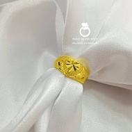 แหวนทองเคลือบแก้ว 0624 หนัก 1 สลึง แหวนทองเคลือบแก้ว ทองสวย แหวนทอง แหวนทองชุบ แหวนทองสวย  แหวน