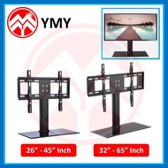 Universal 26" - 45" / 37" - 55" / 32" - 65" Inch Heavy Duty LED LCD FLAT SCREEN TV Table Stand Base Bracket (Fixed)