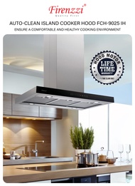 Year 2025 Brand New Firenzzi FCH-9025 IH Island Cooker Hood (With Bubble Wrapping + Fragile Sticker)