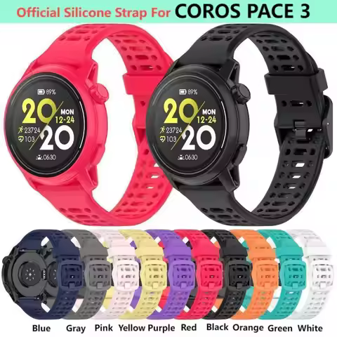 Original Silicone Strap For Coros Pace 3 Smart Watch Wrist Band Bracelet Pace3 Replacement WristBand