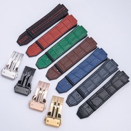 With logo and Standard Adapt to HUBLOT Hengbao Yushi Big Explosion Series Watch Strap Genuine Cowhid
