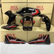 RXZ HLY BODY COVER SET COVERSET BK BLACK HITAM / Y163 WITH BUBBLE WRAP