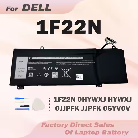 1F22N 15.2V 60Wh New Laptop Battery Replacement for Dell Alienware M15 M17 R1 G7 7590 7790 G5 5590-D