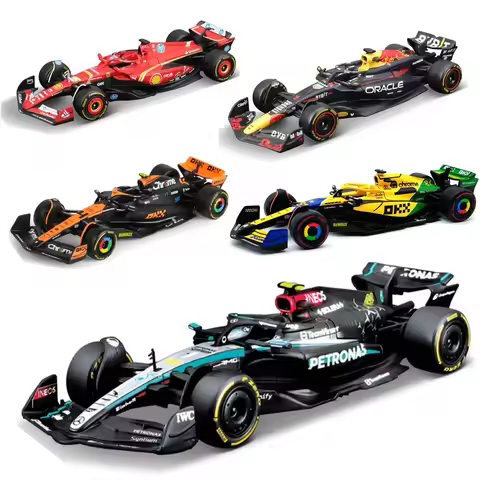Bburago 1:43 F1 Model Car McLaren Mercedes Ferrari SF25 Redbull Racing AlpineA525 Metal Diecast Vers