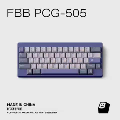 FBB Retro PGC 505 Theme Keycaps Set Customized PBT Sublimation Cherry Profile Keyboard Caps for Mech