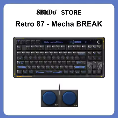 8BitDo Retro 87 Mechanical Keyboard - MechaBREAK, Bluetooth/2.4G/USB-C Hot Swappable Gaming Keyboard