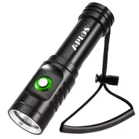 APLOS AP01 1050 Lumens Diving Flashlight XM-L2 5000k LED Scuba Dive Light, IPX8 Waterproof Underwate
