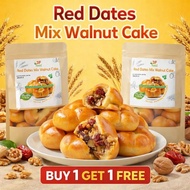 Red Date Yam Walnut Cake Walnut Date Biscuits coarse grain meal cake health breakfast