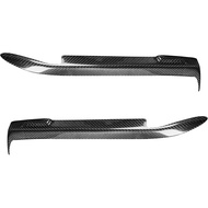 Toworldit 2pcs/Set Real Carbon Fiber Headlight Headlamp Eyebrow Eyelids Cover Trim Compatible with B