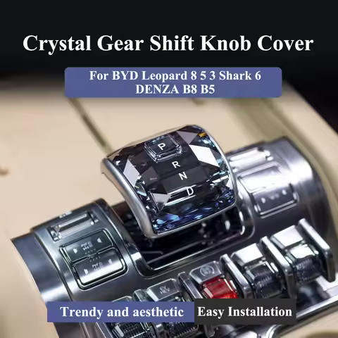 Gear Knob Leopard 5 Crystal Gear Shift Knob Lever Handle Cover For BYD Shark 6 Leopard 8 Leopard 5 3