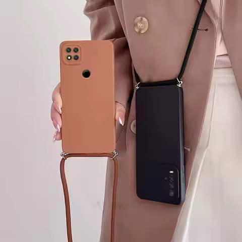 Redmi9 A T 10 C Cord Case On For Xiaomi Redmi 9c Nfc 10c 9t 10a 9a 9at Redmi9c Crossbody Lanyard Str