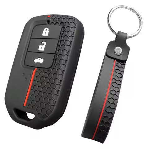Silicone Key Case Holder for Honda SRV 2021 CR-V Civic 4d 2015 2016 2017 Inspire Key Cover 3Button R
