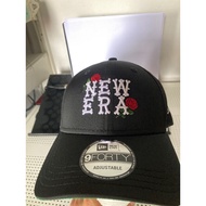 NE 9 Forty NE Rose Black Baseball Cap Adjustable Strapback