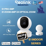 Reolink E1 Indoor Series AI Model E1 3MP/E1 Pro 5MP/E1 Zoom 8MP WiFi + LAN IP Camera Pan & Tilt 2 Wa