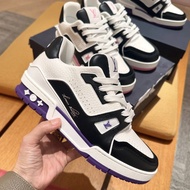 LV LOUIS VUITTON TRAINERS BLACK PURPLE PINK RED SNEAKERS 運動鞋 小白鞋 平底鞋