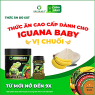 Thức ăn bò sát Iguana Baby GREENABC vị chuối dùng cho Iguana từ mới nở cho đến giúp tăng kích thước,