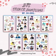 Bundling Sticker A6 Kpop Bts Complete Member Waterproof Kiss Cut Merchandise Kpop