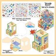 Educational 3D Miniature House Decoration Sticker Kit Large
