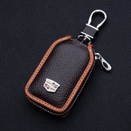 Suitable for Cadillac ATS-L XT5 CT6 SRX CTS XLR SLS Genuine Leather Car Key Case Cover
