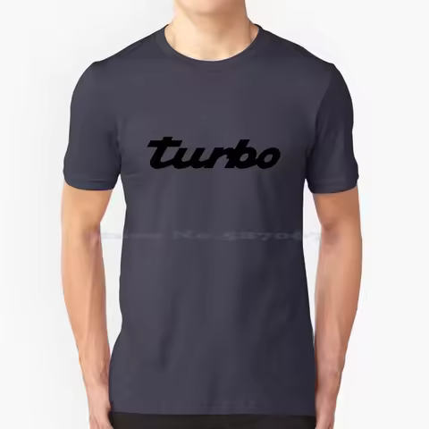 Turbo !!! T Shirt 100% Cotton Tee Turbo Logo Ferdinand Zuffenhausen 912 901 930 924 944 928 964 993 