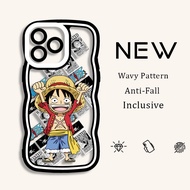 ZYMELLO Iphone 14 Pro Max Iphone 13 Pro Max Iphone 12 Pro Max Iphone 7 Plus Iphone 8 Plus Big Wave Cartoon Simple Luffy Silicone Phone Case