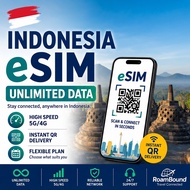 [RoamBound] Indonesia Bali eSIM 5G | Telkomsel Network | Unlimited Data 1–30 Days | Instant QR | Hot