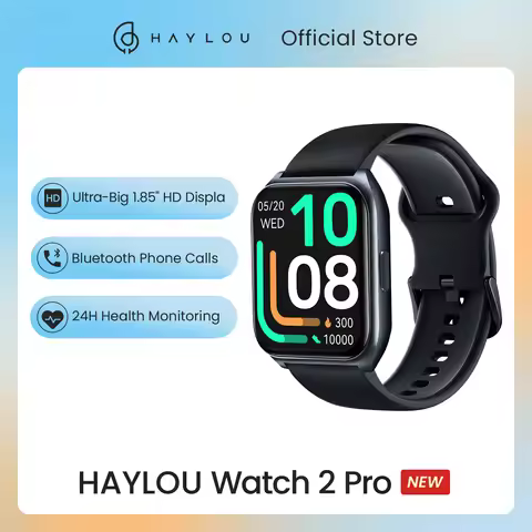 HAYLOU Watch 2 Pro Voice Calling Smart Watch Ultra 1.85'' Screen 24H Health Monitor Bluetooth Phone 
