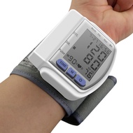 ~ Wrist Electronic Digital Sphygmomanometer Intelligent Voice Blood Pressure Monitor Heart Rate Detection Pulse Measurement Tonometer with LCD Display Screen