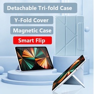 Y-Fold Case for iPad 10th 10.9 Air 5 Air 4 10.9inch 2022 Pro 11 2022 Pro 12.9 2022 2021 2020 2018 Mini 6 Y-Fold Case Smart with Magnetic Flip