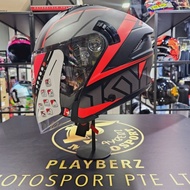 SALES..🔥!! KYT *PSB APPROVED NFJ MATT MOTION RED HELMET