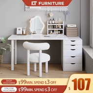 Dressing Table With Mirror Meja Makeup Meja Solek Makeup Table Dressing Table With Led Mirror L shap