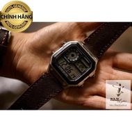 (Buy 1 Get 5) CASIO AE1200 / SEIKO5 High-Quality Genuine Cowhide Leather Watch Strap.