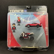 Very Rare Tomica Hypercity Rescue 2-Pack Nissan Hasemi Ebbro GT-R Red & Yamaha YFZ450R ATV White/Bla