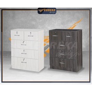 EUREKA 2.5ft Chest Drawer Storage Wood / Almari Laci 8011B TS (Deliver & Installation Klang Valley O