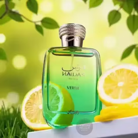 Hawas Verde Ice Perfume, Premium Long-Lasting Men's Eau de Parfum, Luxury Woody Fresh Scent Spray, B