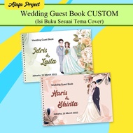 AlafaProject 11-12 Custom Wedding Guest Book Custom Wedding Guest Book