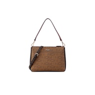 FION Monogram PVC with Leather Duotone Crossbody and Shoulder Bag