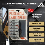 X-ACE pickleball racket sticker weighing 3gr, customizable weight, balance and racket grip feeling -