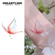 INKARTLINK Red Butterfly Temporary Tattoos Colorful Tattoo Stickers Fake Tattoos Color Immediately L