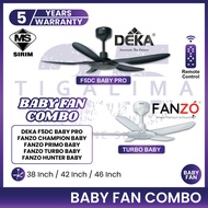 DEKA F5DC BABY PRO FANZO CHAMPION GALAXY PRIMO TURBO HUNTER 38 42 46 Inch Baby Ceiling Fan Kipas Sil
