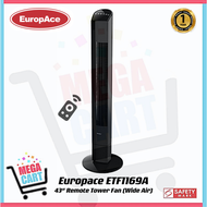 Europace 43" Remote (Wide Air) Tower Fan ETF1169A | ETF 1169A (1 Year Warranty)