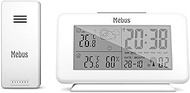 Mebus Wireless Weather Station Indoor Outdoor Thermometer White Model 40690 Small
