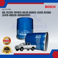 BOSCH OIL FILTER - TOYOTA HILUX KUN25, LEXUS RX300, LX470 - 0986AF0351