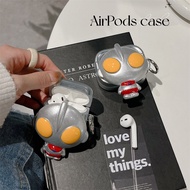 For Airpods 1 2 Pro AirPods Pro2 AirPods 3 Generation Protective Cases Cute Ultraman Bluetooth Headphones Casing for AirPods Anti-fall Cover