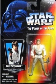 KENNER 69571 星球大戰 天行者 盧克 短光劍版 STAR WARS THE POWER OF THE FORCE LUKE SKYWALKER WITH GRAPPLING-HOOK BLASTER AND LIGHTSABER (PA#0) 存