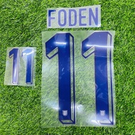 foden 11 nameset + numbering + name set for jersey nns