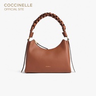 COCCINELLE กระเป๋าโฮโบผู้หญิง รุ่น BOHEME HOBO BAG 130301 สี COGNAC/NOIR