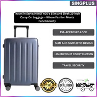 NINETYGO【SG LOCAL SELLER】 Slim and Sleek 22-inch Carry-On Luggage – Where Fashion Meets Functionalit