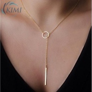 KIMI-Necklace Lightweight Long Chain Minimalist New Pendant Round Statement